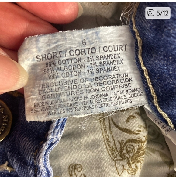 Nine West Vintage America Women’s Size 6 Short Boot Leg Blue Jeans - Picture 5 of 10